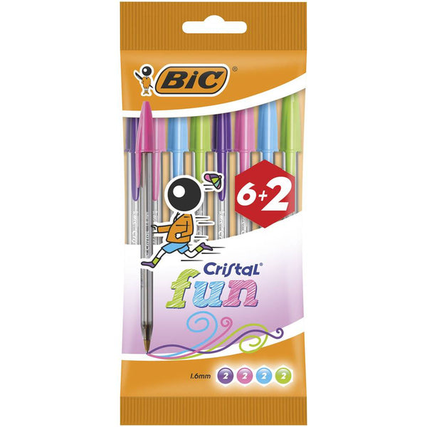 bolígrafo Bic cristal Fun 4 colores