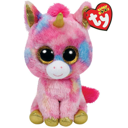 Peluche Beanie Boo Fantasía Unicorn 15cm