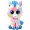 Peluche Beanie Boo Blitz Blue Unicorn 15cm