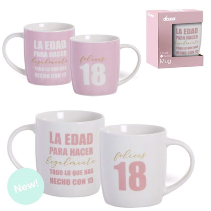 Mug 350ml 18 Años 2m