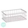 Cesta Metal L Blanco