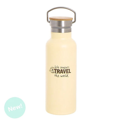 Botella Acero Inox. 500ml Travel Crema