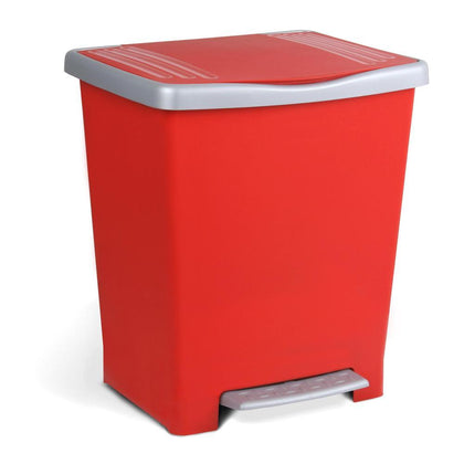 Cubo Pedal 23 L Millenium Rojo