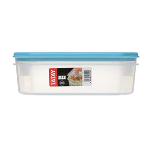 Contenedor de Alimentos 1,3 L Topflex Cuadrado Turquesa