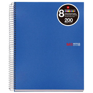 Cuaderno A4 Notebook 8 Pp Azul 200 Hojas