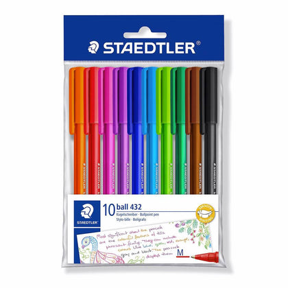 Bolsa 10 Bolígrafos Staedtler colores surtidos