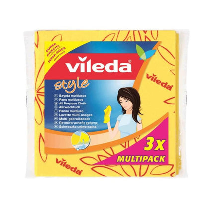 Pack de 3 Bayetas Multiusos Style VILEDA