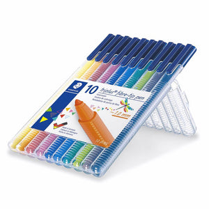 10 Rotuladores Triangulares Ergonómicos Triplus Color 323 Staedtler Multicolor