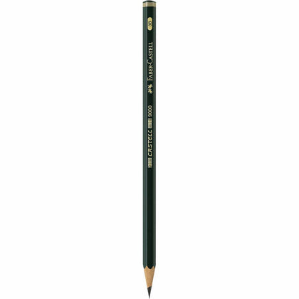 Lápiz CASTELL 9000 Graduación 3B para Escribir y Abocetar Faber Castell Negro