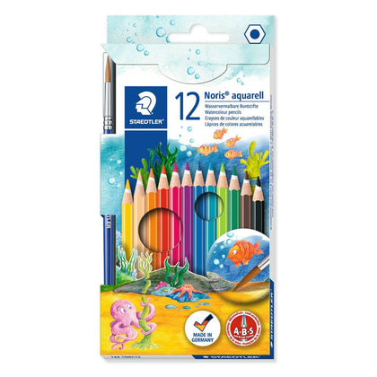 12 Lápices de Color Staedtler Noris Club 144 10 Acuarelables