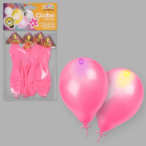 Bolsa 4 Globo con Led 30 cm Varios Colores