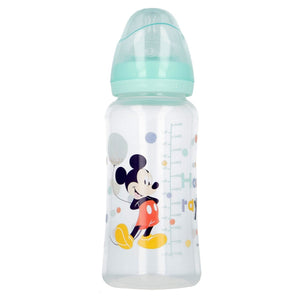 Biberón Cuello Ancho 360ml Tetina Silicona 3 Posiciones Cool Like Mickey