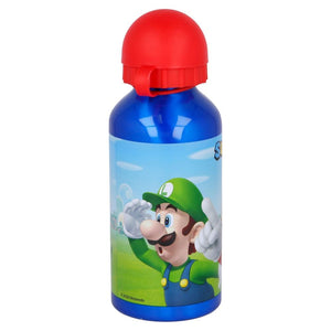 Botella Aluminio 400ml Super Mario