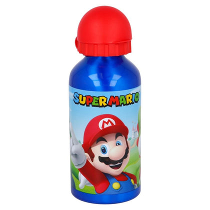 Botella Aluminio 400ml Super Mario