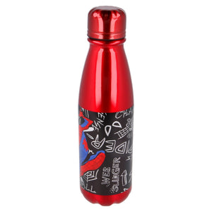 Botella Aluminio Infantil 600 ml Spiderman Urban Web