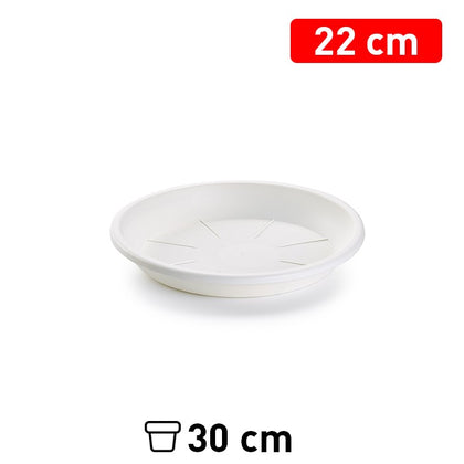 Plato Maceta Blanco Ø 22 cm