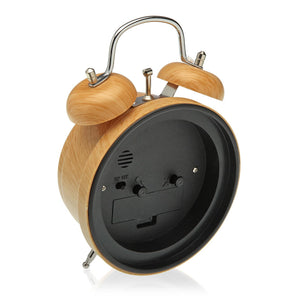 Reloj Despertador Efecto Madera