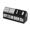 Calendario Sobremesa MDF Negro 28,50x10x14cm