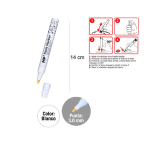 Marcador de Pintura Blanco 3.0mm