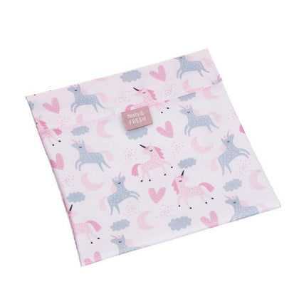 Bolsa Porta Alimentos Reutilizable Unicornios