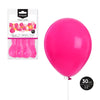 Globo Rosa 30cm Látex 10 Uds