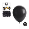 Globo Negro 30cm Látex 10 Uds