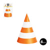 Gorros Cartón Forma Traffic Cone 6 Uds