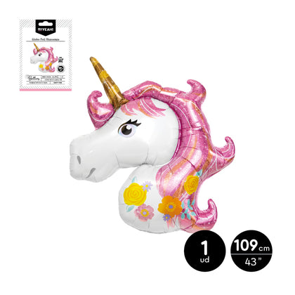 Globo Poliamida Unicornio Apto Helio 109cm