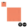 Servilletas Doble Capa Naranja Flúor 33x33cm 20 Uds