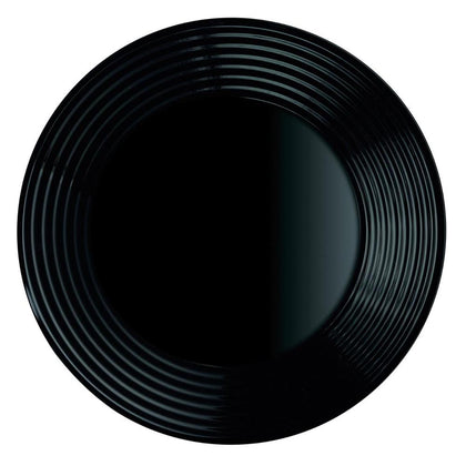 Plato Hondo 23,5cm Harena Negro Luminarc